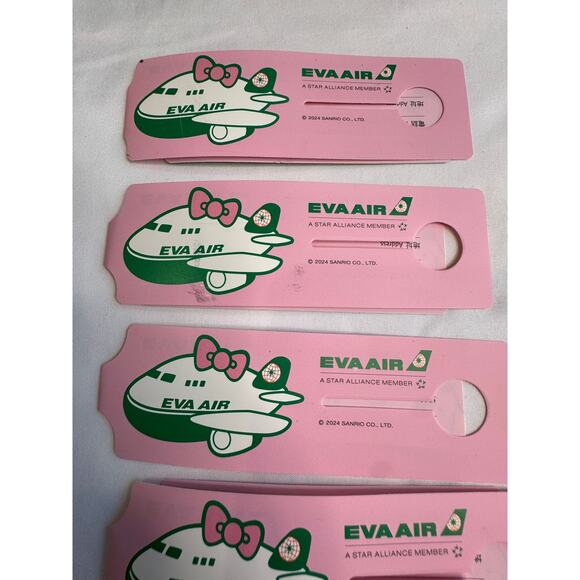 EVA Airline Hello Kitty Sanrio Characters Luggage Tag Lot - Picture 5 of 6